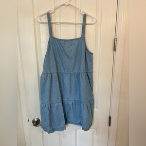 Z Supply- Light Blue Denim Dress w pockets